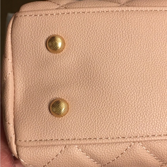 NWT!!! ELLO Quilted vegan leather Tote Bag in pretty blush!! - Picture 12 of 17